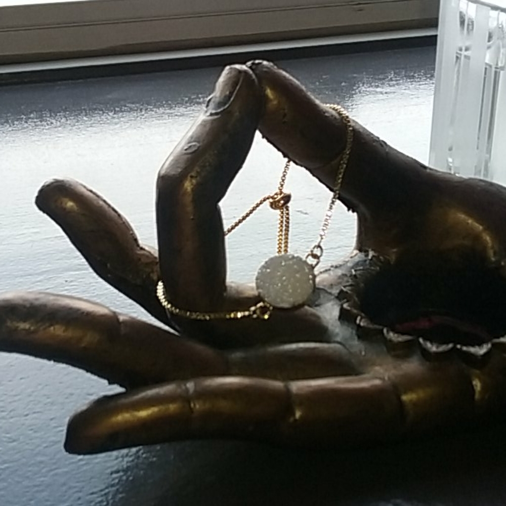 Small Druzy Gold Bracelet - Picture 4 of 4